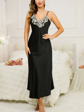 Load image into Gallery viewer, Women's Summer Dresses V Neck With Lace Trim Long Breathable Elegant Dress Women's Clothing For Home And Parties
