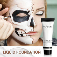 Load image into Gallery viewer, Halloween Pure White Makeup Foundation Mixable Pure White Foundation Adjuster Concealer Face Paint Makeup Clown COS Carnival
