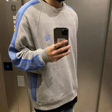 Load image into Gallery viewer, Unisex Embroidery Track Suit Striped Tape Zip‑Up Jacket Pants Set Casual Sportswear Outfit Long Sleeve Athletic Tracksuit Set
