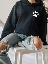 Load image into Gallery viewer, Animal Print Drawstring Cotton Hoodie
