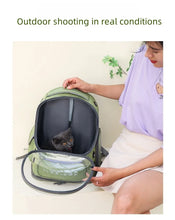 Load image into Gallery viewer, Transparent Pet Carrier Backpack Outdoor Travel Essential for Cats Small Dogs Breathable Design Comfortable Premium Pet Supplies
