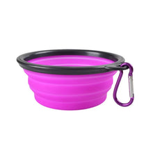 Load image into Gallery viewer, Portable Pet Food Bowl  Durable TPR Bowl  Cat and Dog Food Pet Silicone Collapsible Bowl Portable Travel Outdoor Water Food Bowl
