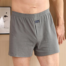 Load image into Gallery viewer, 100% Cotton Men Pajama Shorts Summer Solid Elastic Waist Short Pants Casual Breathable 3D Crotch Bottoms Sleepwear pijama hombre
