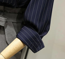 Load image into Gallery viewer, Vintage Striped Loose Shirt Women
