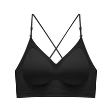 Load image into Gallery viewer, High Elastic Sports Bra 3 Ways Wearing Cross Back Wireless Padded Brassiere Breathable Invisible Yoga Fitness Workout Lingerie
