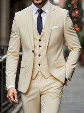 Load image into Gallery viewer, Modern Straight Fit Three Piece Suit
