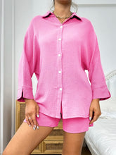 Load image into Gallery viewer, Cotton Button Down Pajama Set
