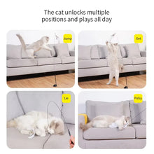Load image into Gallery viewer, Interactive Cat Toy Handfree Cat Stick Kitten Playing Teaser Wand Toy Suction Cup Feather Wand Pet Supplies Simulation Feather
