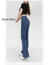 Load image into Gallery viewer, Yoga Jeans for Women Denim Pants Sexy Flared Trousers Lady Pants Hip Lifting and Cross Waist Design Indoor Sports Outdoor Flared
