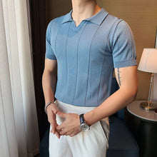 Load image into Gallery viewer, Slim Breathable Summer Knit Polo
