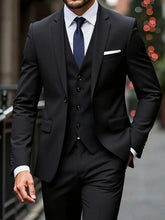 Load image into Gallery viewer, Modern Straight Fit Three Piece Suit
