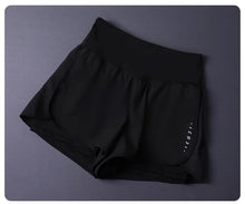 Load image into Gallery viewer, Women's 2 in 1 Shorts with Pockets - Lightweight Breathable Loose Anti-Disclosure Split Side for Yoga Running Gym
