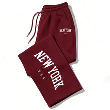 Load image into Gallery viewer, NEW YORK Printed Jogger Pants for Men &amp; Women High Quality Breathable Sweatpants for Running Casual Wear
