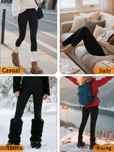 Load image into Gallery viewer, Women's thermal fleece lined leggings. Super soft Low Rise design perfect for yoga, running and Winter activities
