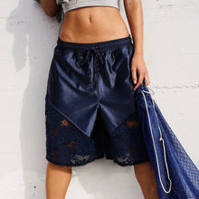 Load image into Gallery viewer, Shorts For Women Lace Five-point Pants Chic Sports Drawstring Beach Party Hot Shorts Casual Female Fashion Streetwear Clothing
