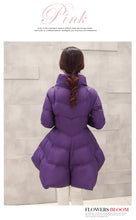Load image into Gallery viewer, 2023 New Fashion Winter Coats Women Warm Outerwea Cotton Padded Jackets Womens Clothing Belt Zipper Parkas Femme A-word Jacket

