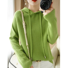 Load image into Gallery viewer, Soft Knit Hooded Pullover Sweater
