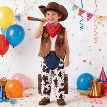 Load image into Gallery viewer, Toddler Cowboy Costume Outfit Set
