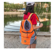 Load image into Gallery viewer, New Dog Pet Backpack Carrier Travel Bag Front Pack Breathable Adjustable with Safety Reflective Strips for Hiking Outdoor Cats
