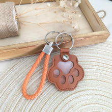 Load image into Gallery viewer, PU Leather Pet Hair Storage Bag Multi-Functional Portable Keychain Pet Memorial Keychain Keepsake Hair Storage for Pet Lovers
