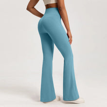 Load image into Gallery viewer, High-end Yoga Leggings Slim Yoga Pants High Waist Wide Leg Pants Bottoms Breathable Gym Casual Sports Bell Leggings Female
