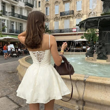 Load image into Gallery viewer, Elegant Lace-Up A-Line Summer Dress
