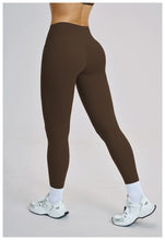 Load image into Gallery viewer, Fitness Leggings High Rise Hip Lift Brushed Soft Material For Ladies Outdoor Elastic Slim Fit Outer Wear Sports Tight Pants
