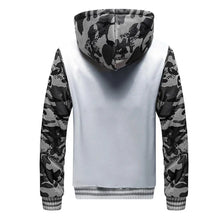 Load image into Gallery viewer, Camouflage Fleece Hooded Jacket
