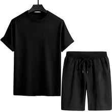 Load image into Gallery viewer, Men's Tracksuit T-shirts and Sports Shorts Urban Casual Fashion Short Sleeve Outfits Male Summer Home Outdoor Comfort Tees Set
