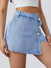 Load image into Gallery viewer, Trendy Asymmetric High Waist Denim Shorts
