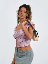 Load image into Gallery viewer, Floral Crop Street Top

