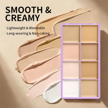 Load image into Gallery viewer, 8 Shade Soft Matte Cream Concealer Palette Full Coverage Fade Dark Circles Blemishes Waterproof Long Lasting Oil Control Makeup
