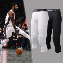 Load image into Gallery viewer, Men's Sports 3/4 Cropped Pants Padded Running Leggings Mens Joggers Elastic Compressions Sweatpant Football Basketball Trousers
