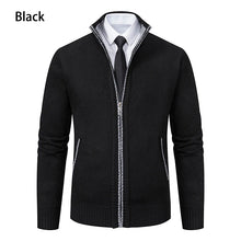 Load image into Gallery viewer, Stand Collar Fleece Zip Cardigan
