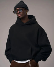 Load image into Gallery viewer, Men Oversized Solid Hoodie Streetwear Loose Pullover Hooded Sweatshirt Casual Hip Hop Basic Pocket Hoodies Women Daily Tracksuit
