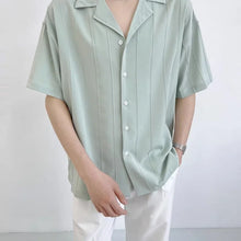 Load image into Gallery viewer, Striped Short Sleeve Shirt Men
