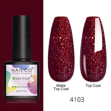 Load image into Gallery viewer, NAILCO 8ml Pink Red Colors Gel Nail Polish Nail Art Varnishes Gel Lacquer Coat LED Nails Manicure Design UV Gel Varnish Soak Off
