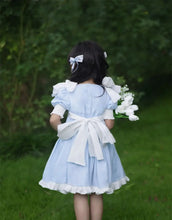 Load image into Gallery viewer, Embroidered Bow Princess Girls Dress
