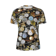 Load image into Gallery viewer, Gym T Shirt For Men Steampunk Design T-Shirts Fashion Wonderful Clockwork Vintage Summer Tees O Neck Streetwear Design Tops
