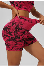 Load image into Gallery viewer, Women Seamless Tie Dye Yoga Set Quick Dry Sports Bra Shorts Lightweight Breathable Workout Outfit
