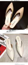 Load image into Gallery viewer, Women High Heels Slippers  Baotou Women Shoes Sexy Pointed Toe Chunky Heels Mules Outdoor Walking Slides Chaussure Femme 2024
