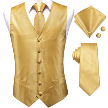 Load image into Gallery viewer, Men’s Silk Jacquard Suit Vest Set
