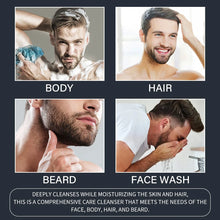 Load image into Gallery viewer, Men 4-in-1 Body, Hair, Beard and Face Wash - Hydrates Skin, Beard and Hair All Day, Strengthen Hair and Beard, Gift for He..
