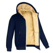 Load image into Gallery viewer, Winter Fleece Hooded Zip Jacket
