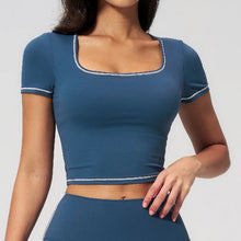 Load image into Gallery viewer, Yoga Shirts Women Sports T-Shirts Fitness Yoga Short Sleeve Gym Workout Top Running Active Shirts Female Push Up Sports T-shirts
