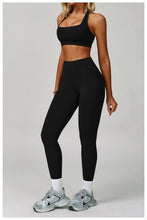 Load image into Gallery viewer, TRY TO BN Gym Sets Woman 2 Piece Yoga Backless Top Women's Tracksuit High Waisted Leggings Butt Lifting Fitness Workout Clothes
