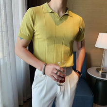 Load image into Gallery viewer, Slim Breathable Summer Knit Polo
