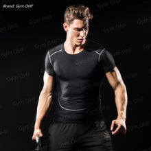 Load image into Gallery viewer, Gym Fitness T Shirt Men's Short Sleeve Summer Boxing Jersey Legging Men Rashguard Compression Pants Quick Dry Tight T-Shirts Men
