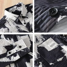Load image into Gallery viewer, High-quality long-sleeved shirt for new autumn fashion, trendy brand, handsome business style, textured striped shirt, slim fit
