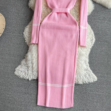 Load image into Gallery viewer, Elegant Rib Knit Pencil Dress
